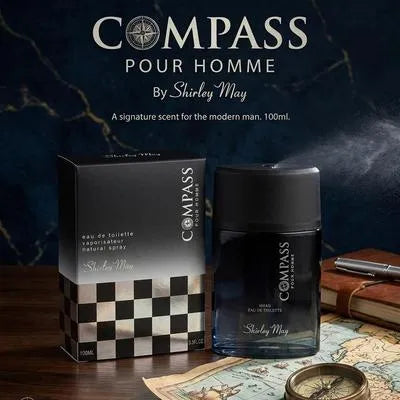 Shirley May Compass Men Perfume Blue 100ml Alcohol Free