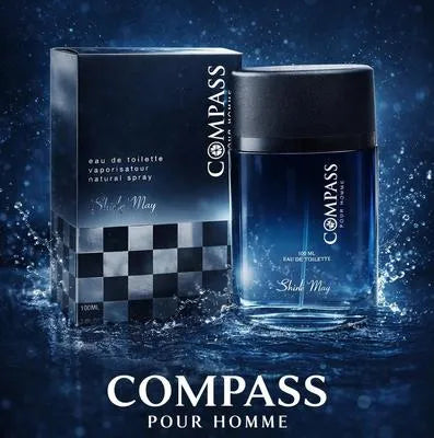 Shirley May Compass Men Perfume Blue 100ml Alcohol Free